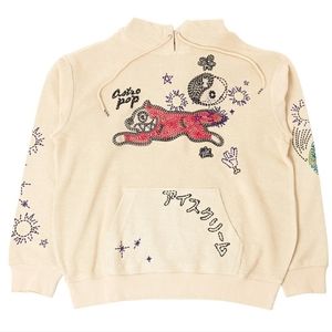 ICE CREAM MEN APRICOT HOODIE (CREAM / FOG) Size - M